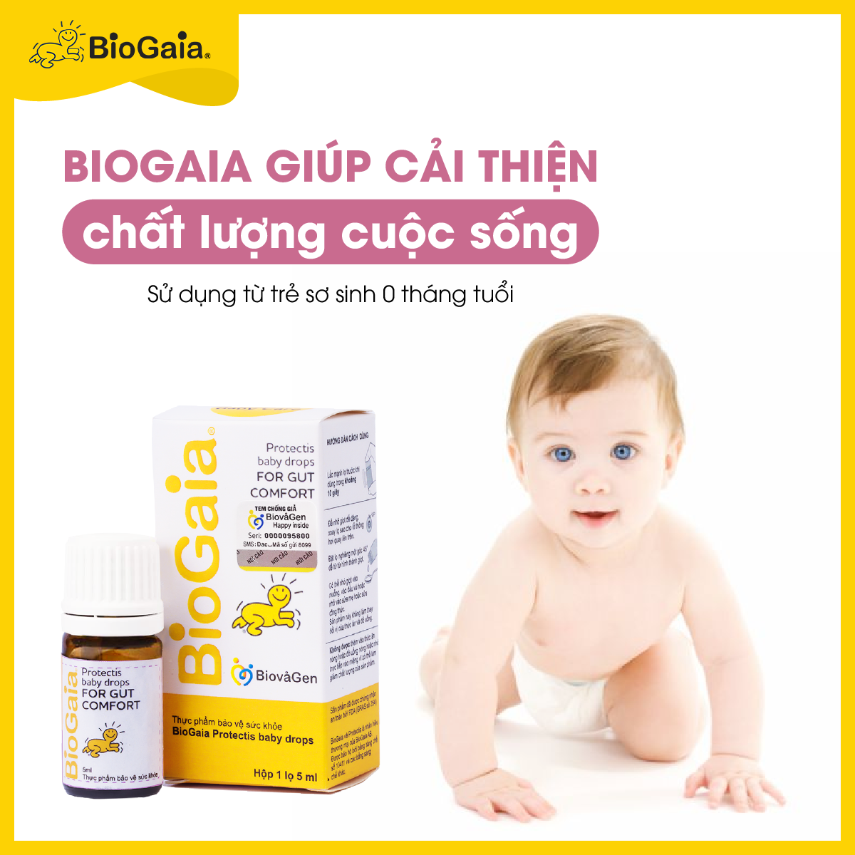 Biogaia giúp phòng bệnh tốt, cải thiện chất lượng cuộc sống