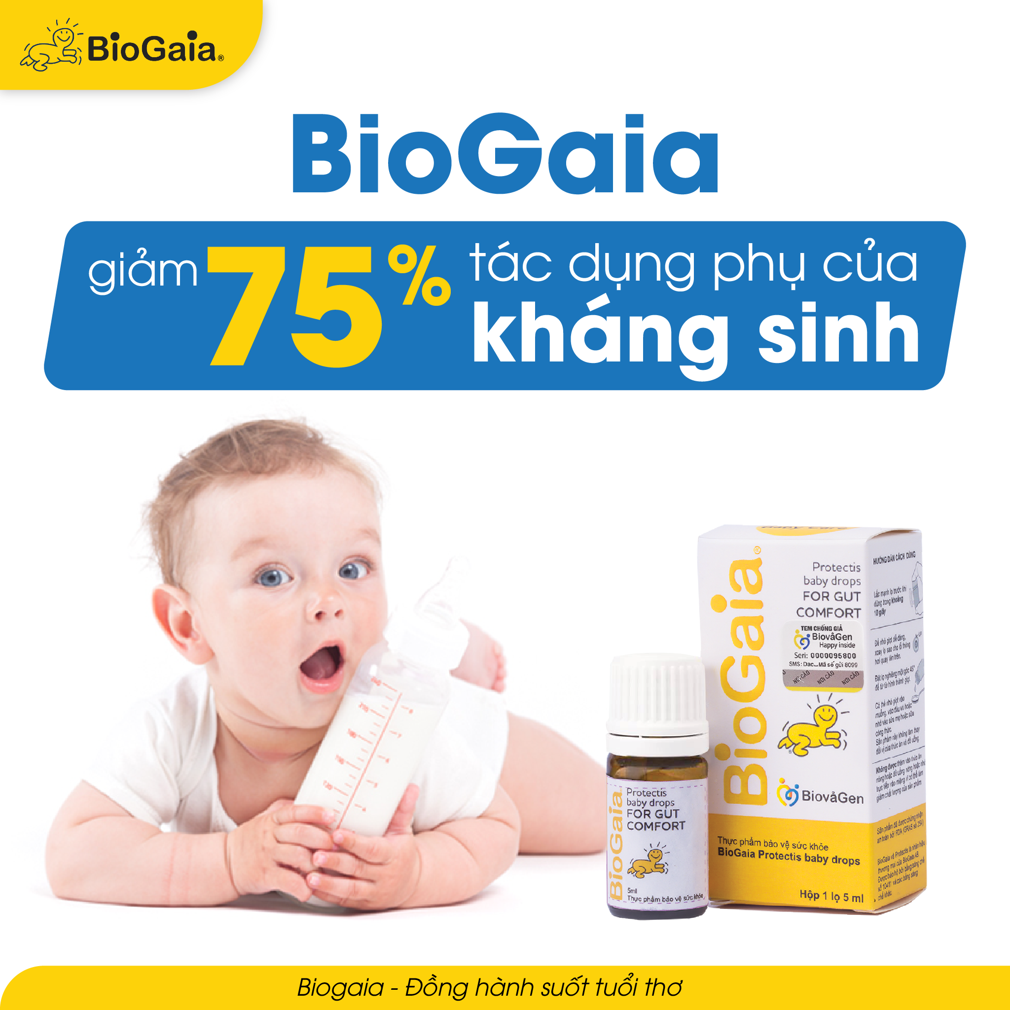 BioGaia giảm 75% tác dụng phụ do kháng sinh-2